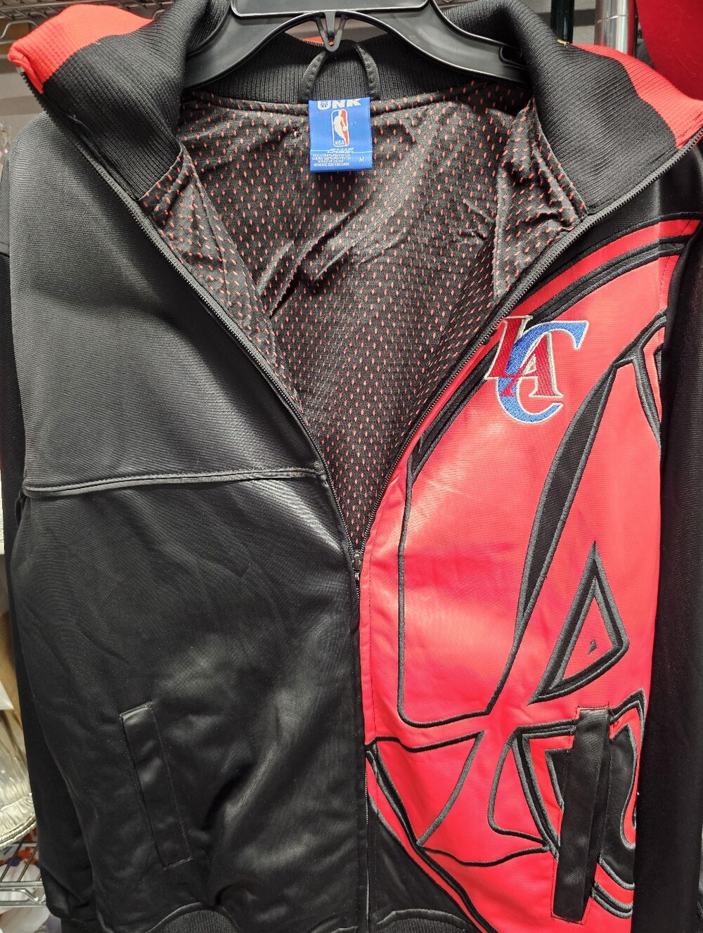 NBA LA Clippers Black & Red Full-Zip Track Jacket